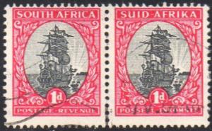 South Africa 1951 1d  'Dromedaris' (Van Riebeeck's ship) used