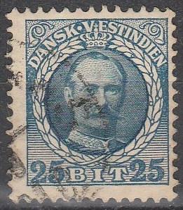 Danish West Indies #47 F-VF Used  CV $2.50  (D5730)