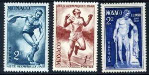 Monaco 1945 Olympics Trio MNH C737