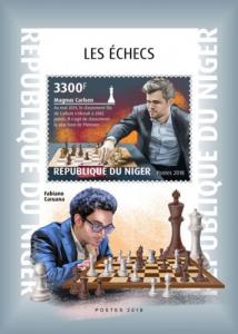 NIGER - 2018 - Chess - Perf Souv Sheet - M N H
