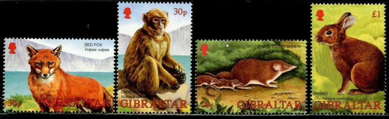 GIBRALTAR Sc#909-912 2002 Wildlife Complete Set OG Mint NH