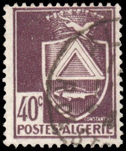 Algeria 149 - Used - 40c Arms of Constantine (No Engraver) (1945) (cv $2.20)