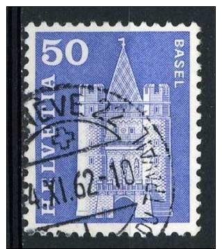 Switzerland 1960 - Scott 390 used - 50c, Spalen Gate, Basel 
