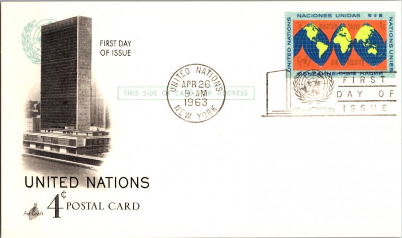 United Nations, Worldwide First Day Cover, Worldwide Government Postal Card, ...