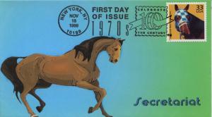 1999 1970s CTC  Secretariat (Scott 3189g) Heritage FDC