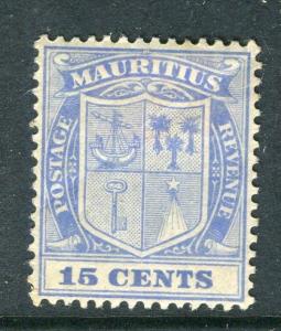 MAURITIUS; 1920s early issue Mint hinged 15c. value