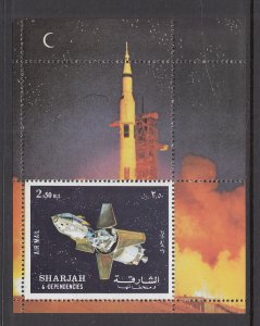 Sharjah MI 987 BL112A Space Souvenir Sheet MNH VF