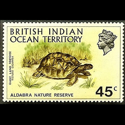 BR.I.O.T. 1971 - Scott# 39 Giant Tortoise 45c NH