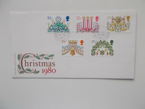 1980 Christmas First Day Cover with House of Commons Cds Unaddressed Cat £25