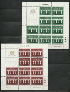 MALTA 1984 Europa set SG 736-7 MNH sheets of ten Unmounted Mint