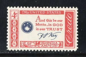 1142 * CREDO ~ KEY * U.S. Postage Stamp  MNH