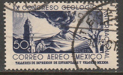 MEXICO C235, 50¢ Interamerican GEOLOGICAL Cong. Used. F-VF. (1104)