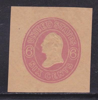 U39 VF mint cut square nice color cv $ 70 ! see pic !