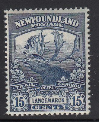 Newfoundland 1919 MNH Scott #124 15c Langemarck Trail of the Caribou