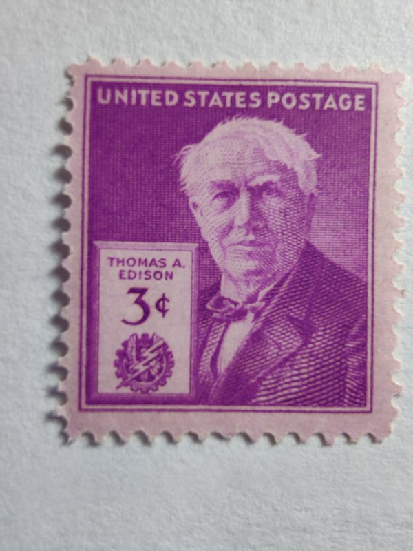 SCOTT #945 THOMAS EDISON SINGLE MINT NEVER HINGED