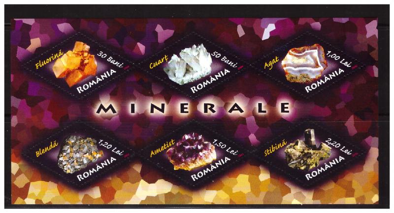 ROMANIA 2006 Minerals  MS MNH