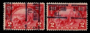 United States #615 used two precancels