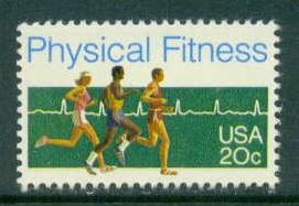 2043 20c Fitness Fine MNH Plt/20 LS 1111 Pos 1 8 L5471