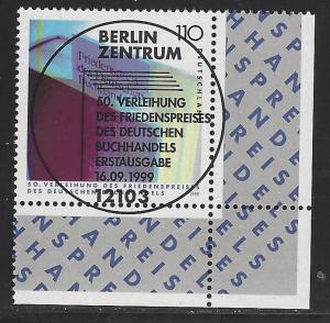 Germany Bund Scott # 2055, used, first day cancelled