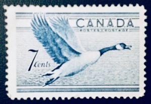 Canada #320 7¢ Canadian Goose (1952). MNH