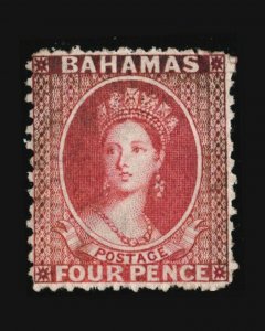 VINTAGE:BAHAMAS 1863 OG,NH,POF SCOTT # 13 $ 375 LOT # VSABAH1863-B3