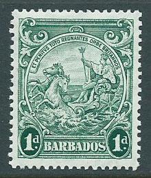 Barbados SG 249b MVLH  perf 13 ½ x 13