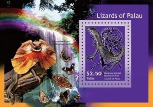 Palau - 2011 - Lizards of Palau - Souvenir Sheet  - MNH