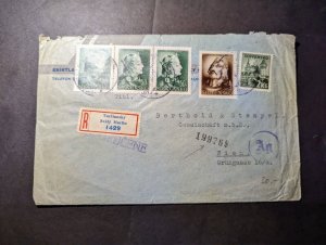 Registered Slovakia Cover Tuciansky Svaty Martin to Vienna Austria