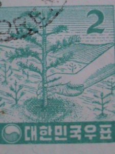 ​KOREA-1957 SC#249 PLANTING TREE USED STAMP VERY FINE WE SHIP TO WORLD WIDE