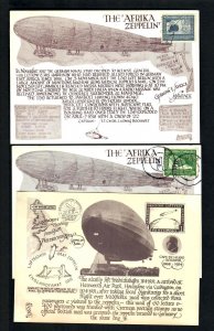 CFZ  Germany  Cvrs 1981-82  The Afrika Zeppelin  Scott # C59-60 Ct. Von Zeppelin