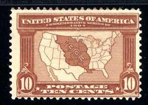 USAstamps Unused FVF US 1904 Louisiana Purchase Scott 327 OG MHR