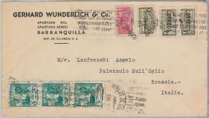 59853  -  COLOMBIA - POSTAL HISTORY: COVER to ITALY  1950 - COFFEE