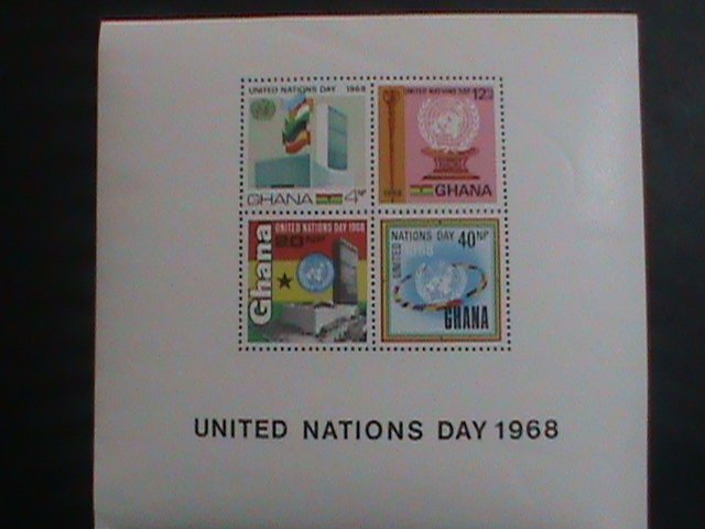 GHANA STAMP:1967-SC#314A  UNITED NATION DAY IMPERF: MNH - S/S SHEET