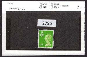 $1 World MNH Stamps (2795) GB North Ireland, #35 Mint see image for details