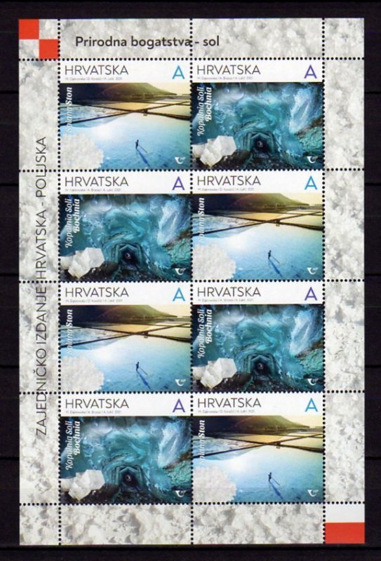 Croatia 2021 / Treasures of the Earth /Solana Ston salt mine,  full sheet MNH**