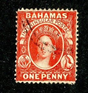 1863  Sc #16 used cv.$12 ( 591 Bahamas )