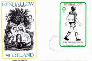 Eynhallow local 1982 2 pound sheet FDC 2