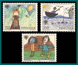 Faroe Islands 1979 Year of the Child, MNH 45-47,SG44-SG46