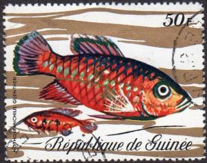 Guinea 578 - Cto - 50fr Fish (1971) (cv $0.85)