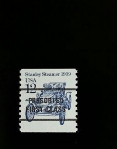 1985 12c Stanley Steamer, Coil Scott 2132a Mint F/VF NH