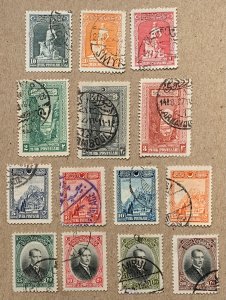 Turkey 1926 Third London set, used. Scott 634-647, CV $22.30.  Isfila 1158-1171