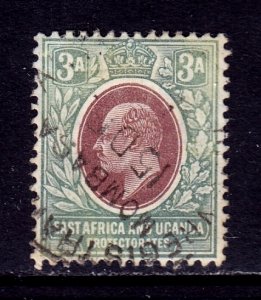 East Africa and Uganda - Scott #21 - Used - Color fade - SCV $45