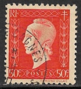 FRANCE 1944-45 50c Marianne Sc 507 VFU