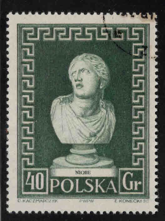 Poland Scott 746 Used CTO Art stamp