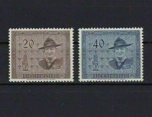 LIECHTENSTEIN 1953 LORD BADEN POWELL STAMPS MNH CAT 50+  R 3390