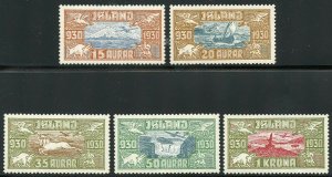 ICELAND  SCOTT#C4/8   MINT  HINGED--SCOTT $240.00 