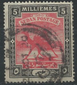 Sudan 1903 - 5m wmk star/crescent - SG23