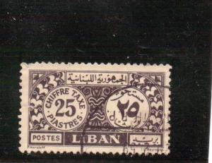 Lebanon  Scott#  J42  Used