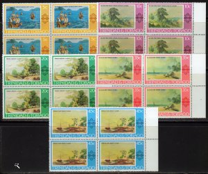 Trinidad and Tobago 1976/1978 COLUMBUS/ORCHIDS/PTGS/TOURISM Block of 4 MNH