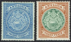 ANTIGUA 1908 ARMS 21/2D AND 3D WMK MULTI CROWN CA